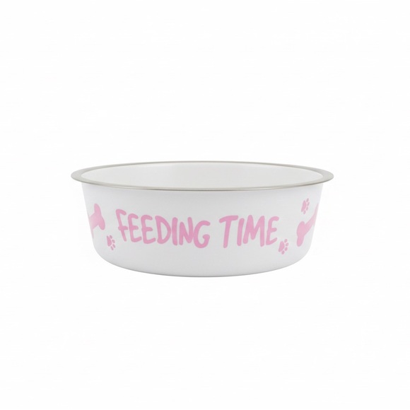 Feeding Time Pet Bowl - Pink - Picture 2 of 2